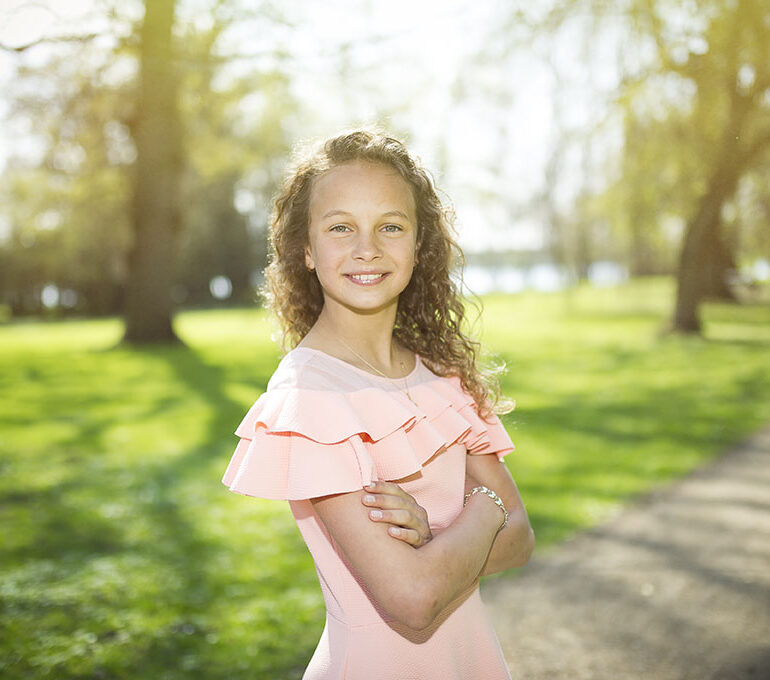 Dafotograf Børn Portræt